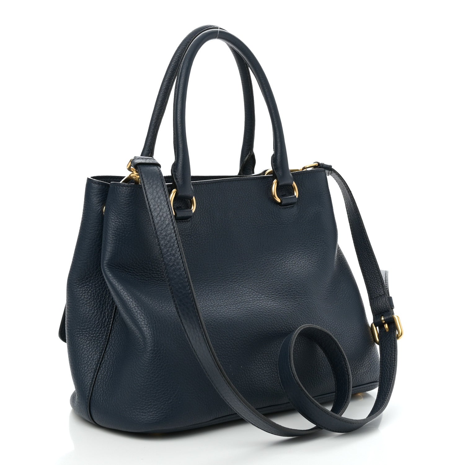 Vitello Phenix Top Handle Bag Baltico