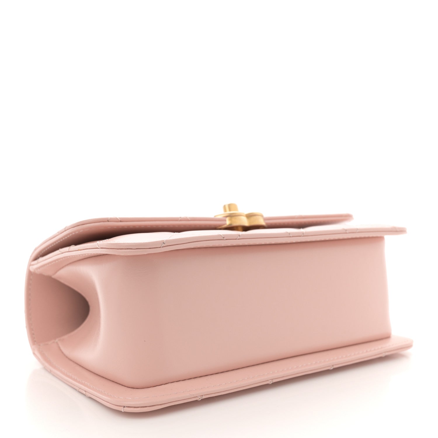 Calfskin Quilted Mini Perfect Fit Flap Light Pink
