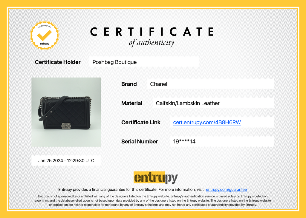 Chanel Boy New Medium Lambskin Leather Bag