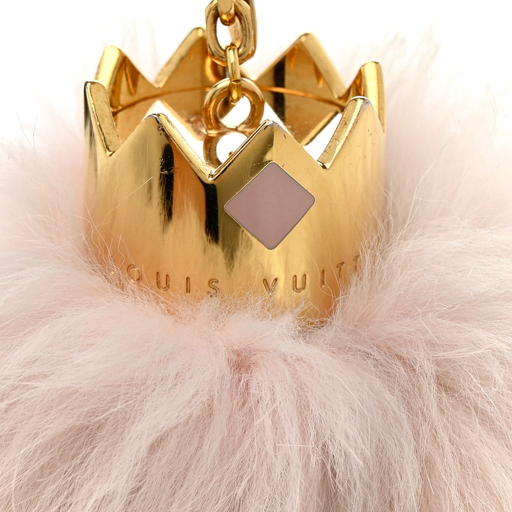Fuzzy Bubble Bag Charm Light Pink
