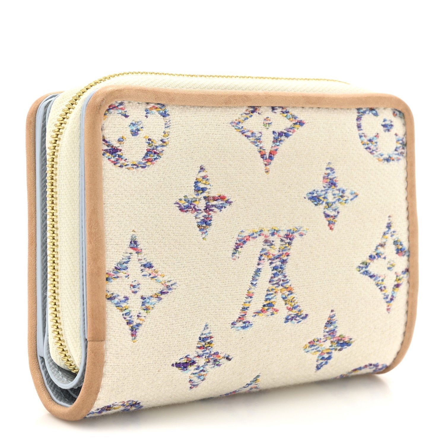 Monogram Jacquard Lou Wallet White