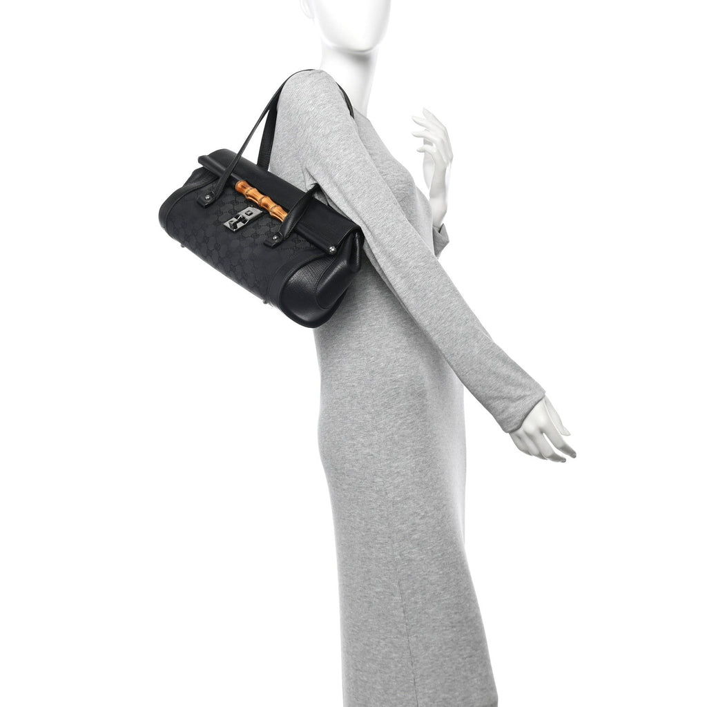 Monogram Bamboo Bullet Bag Black