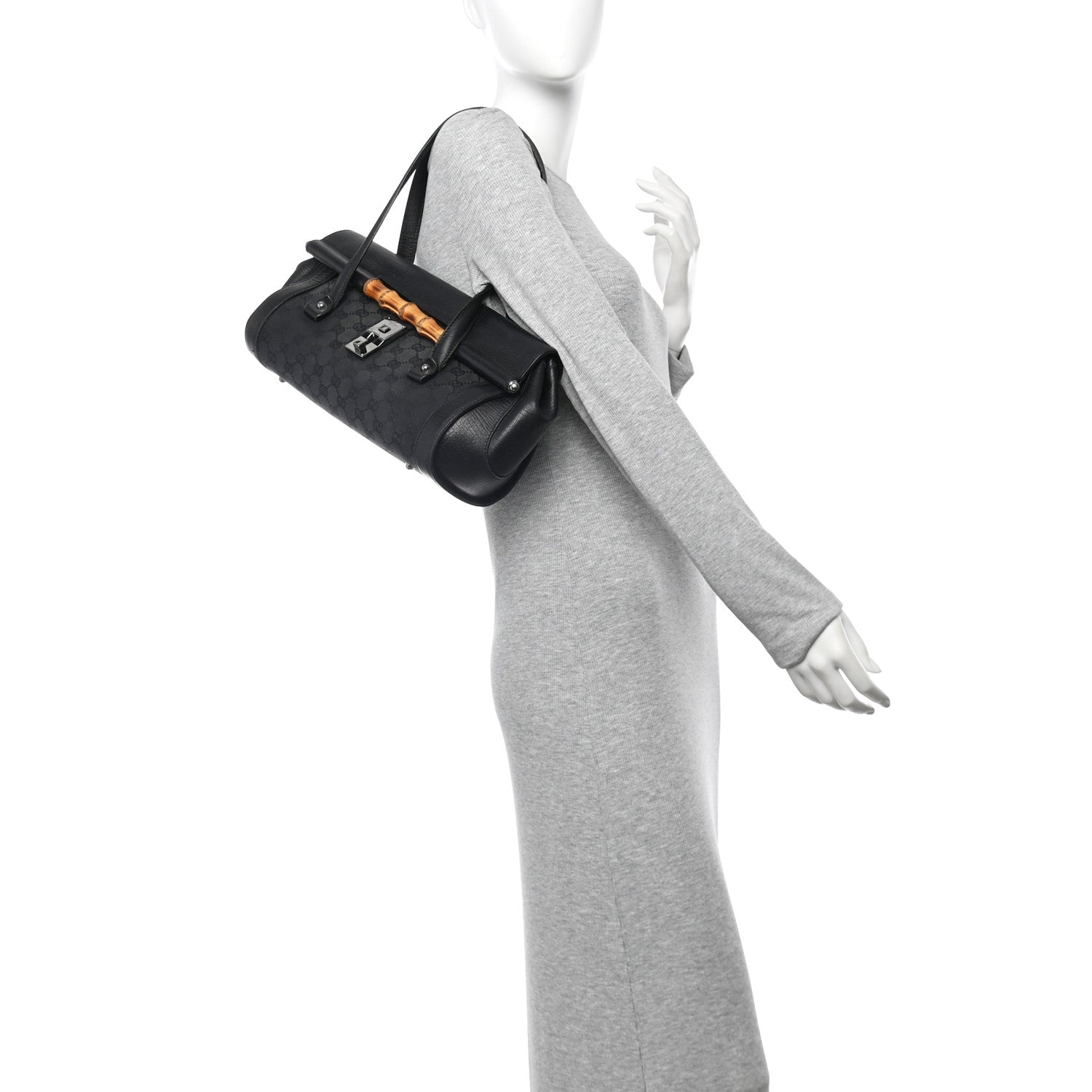 Monogram Bamboo Bullet Bag Black