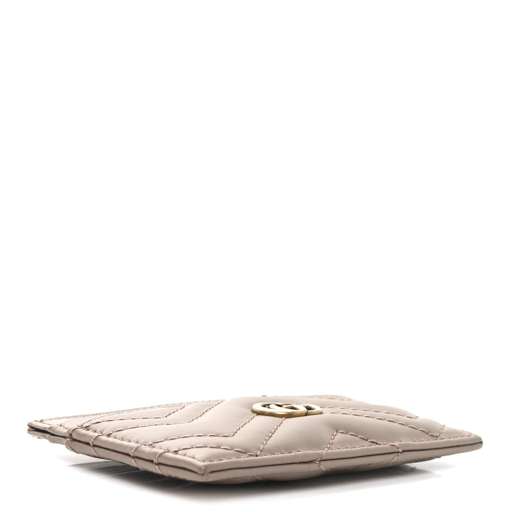 Calfskin Matelasse GG Marmont  Holder Porcelain Rose