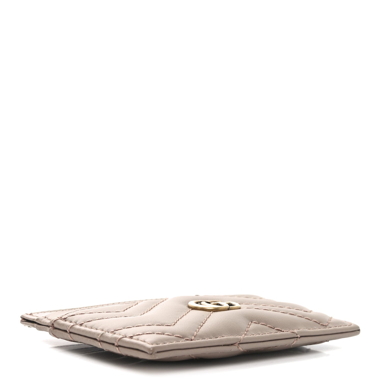 Calfskin Matelasse GG Marmont  Holder Porcelain Rose