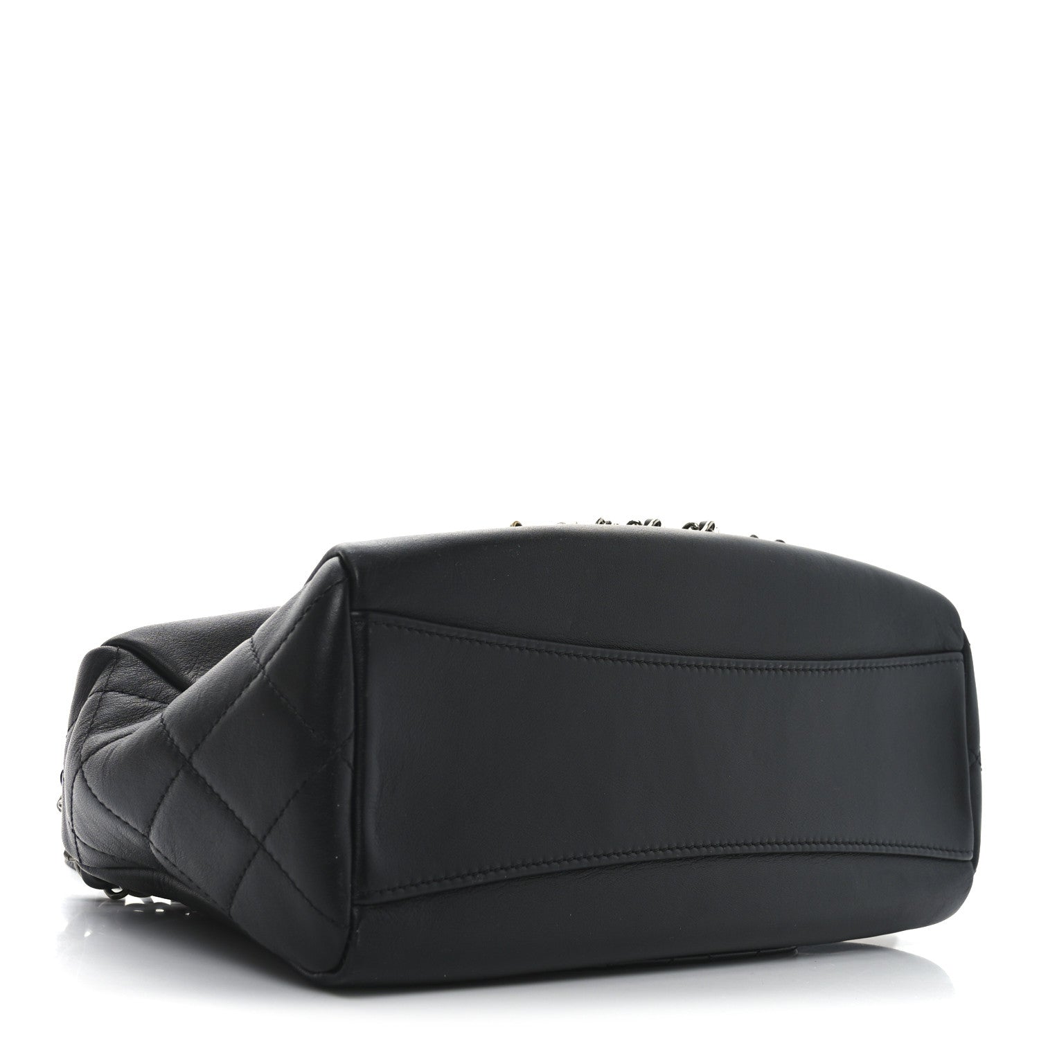 Calfskin Chain 20s Signature Hobo Black