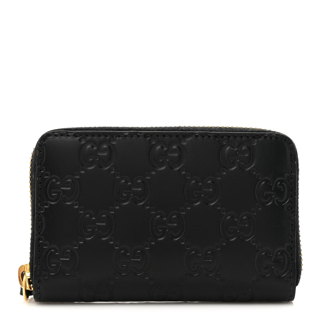 Guccissima Zip Around  Case Black