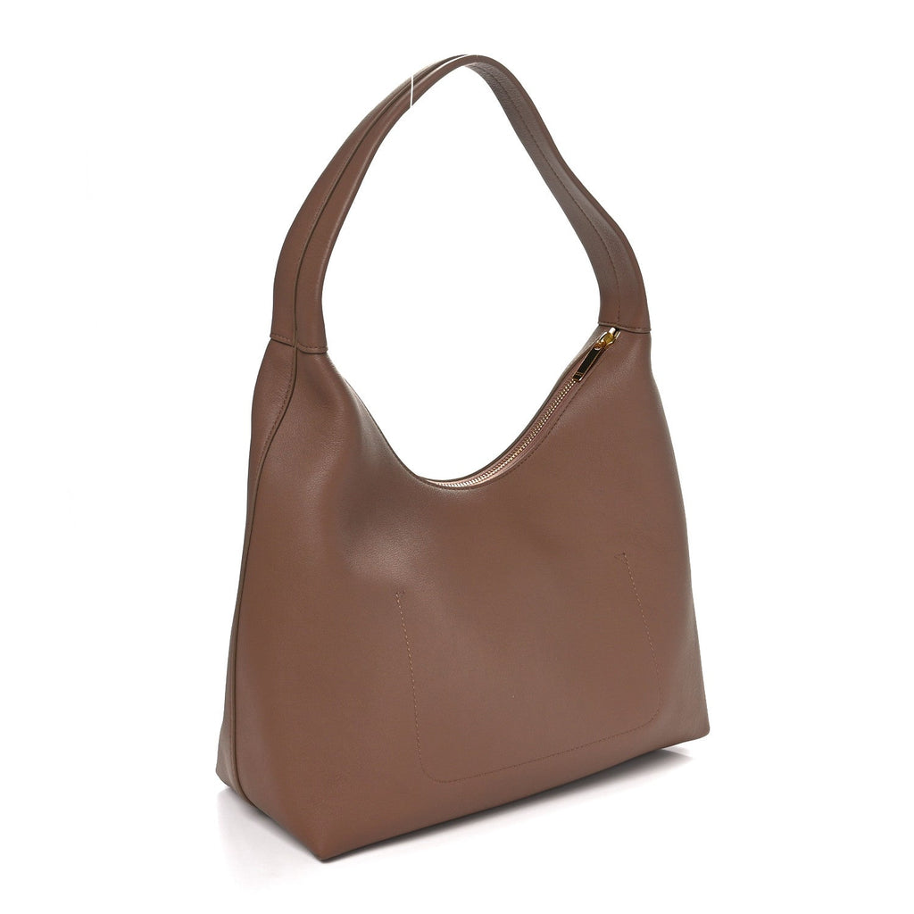 Calfskin Maxi Candy Hobo Bag Biscotto