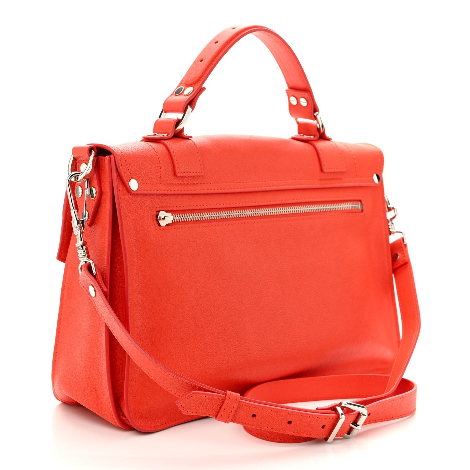 Lambskin Medium PS1 Satchel Orange