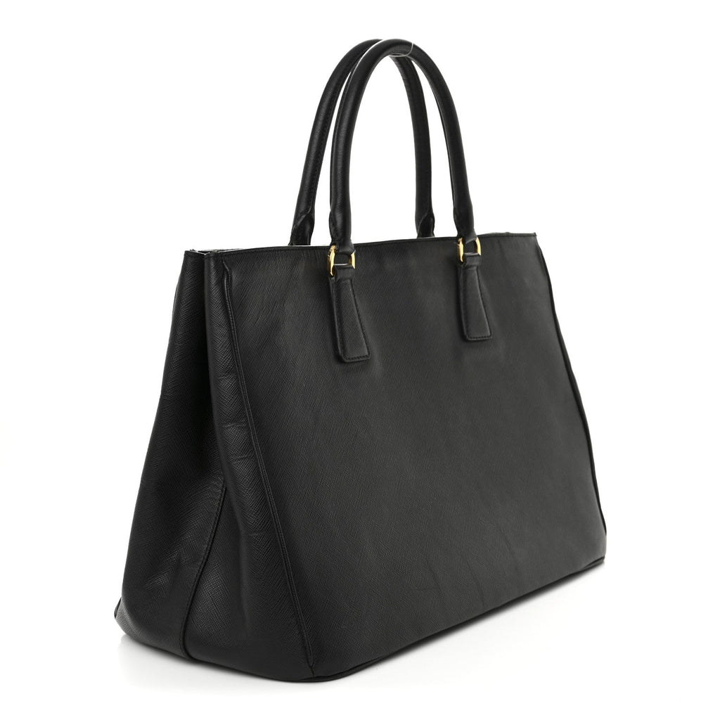 Saffiano Lux Large Tote Black