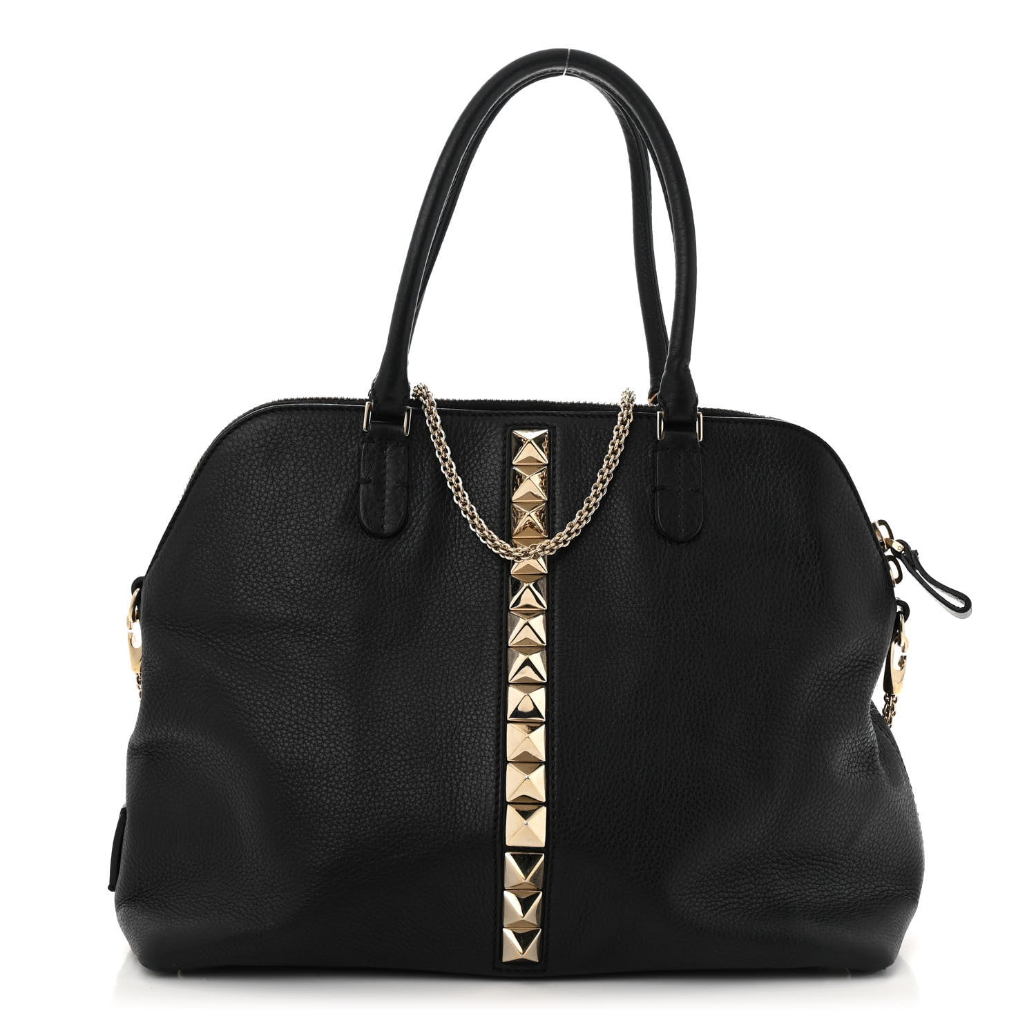 Grained Calfskin Va Va Voom Shoulder Bag Black