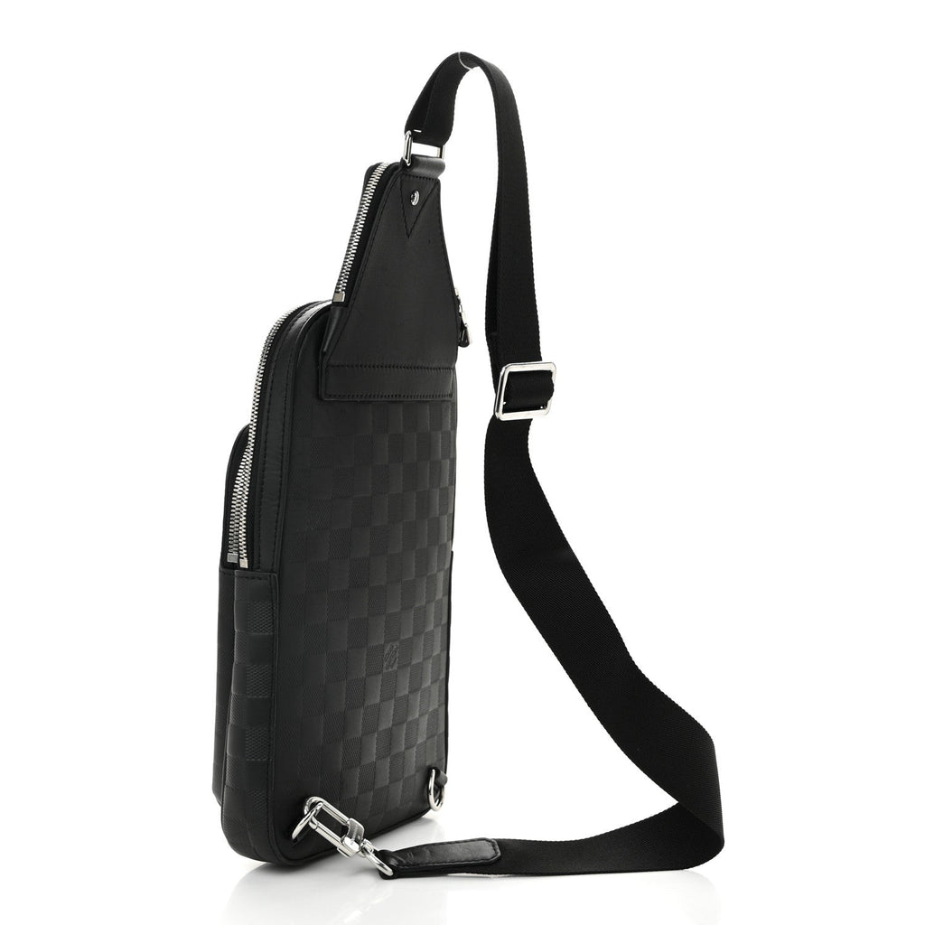 Damier Infini Avenue Sling Bag NM Onyx