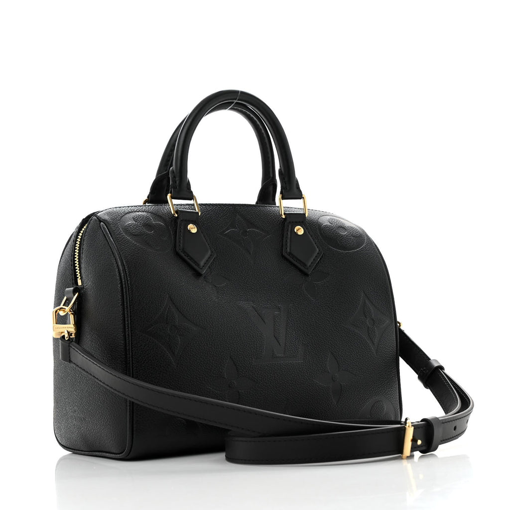 Empreinte Monogram Giant Speedy Bandouliere 25 Black