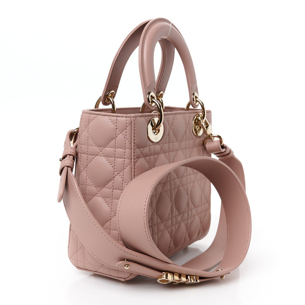 Lambskin Cannage Small My ABCDior Lady Dior Blush