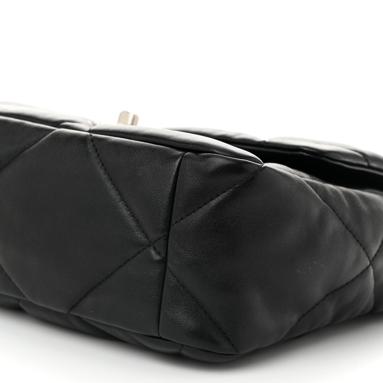 Lambskin Quilted Large Chanel 19 Flap Black