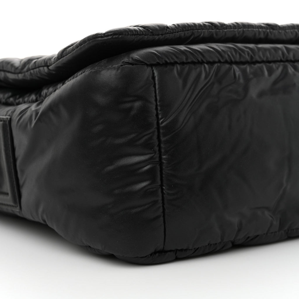 Nylon Small Coco Cocoon Messenger Bag Black