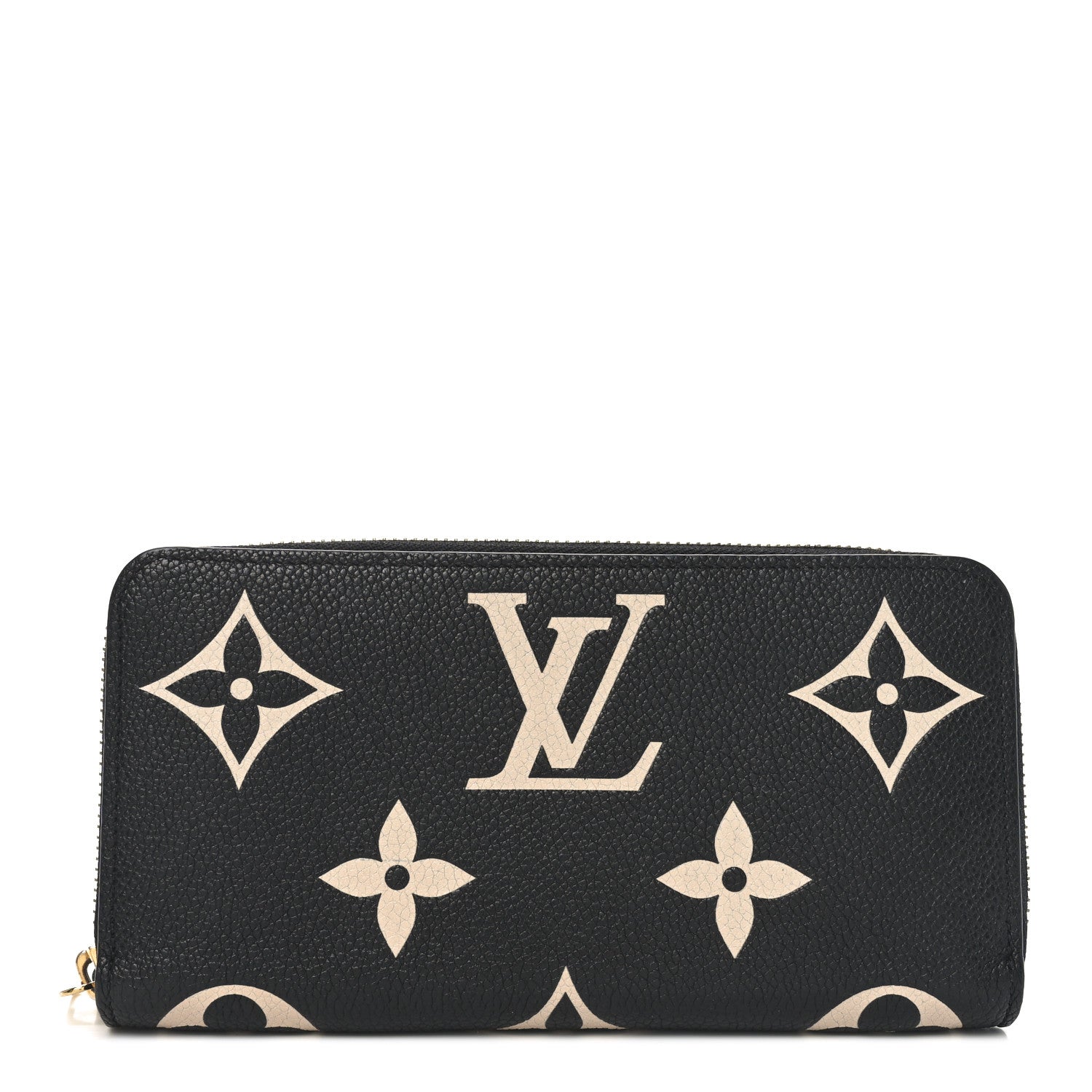 Empreinte Monogram Giant Zippy Wallet Black Beige