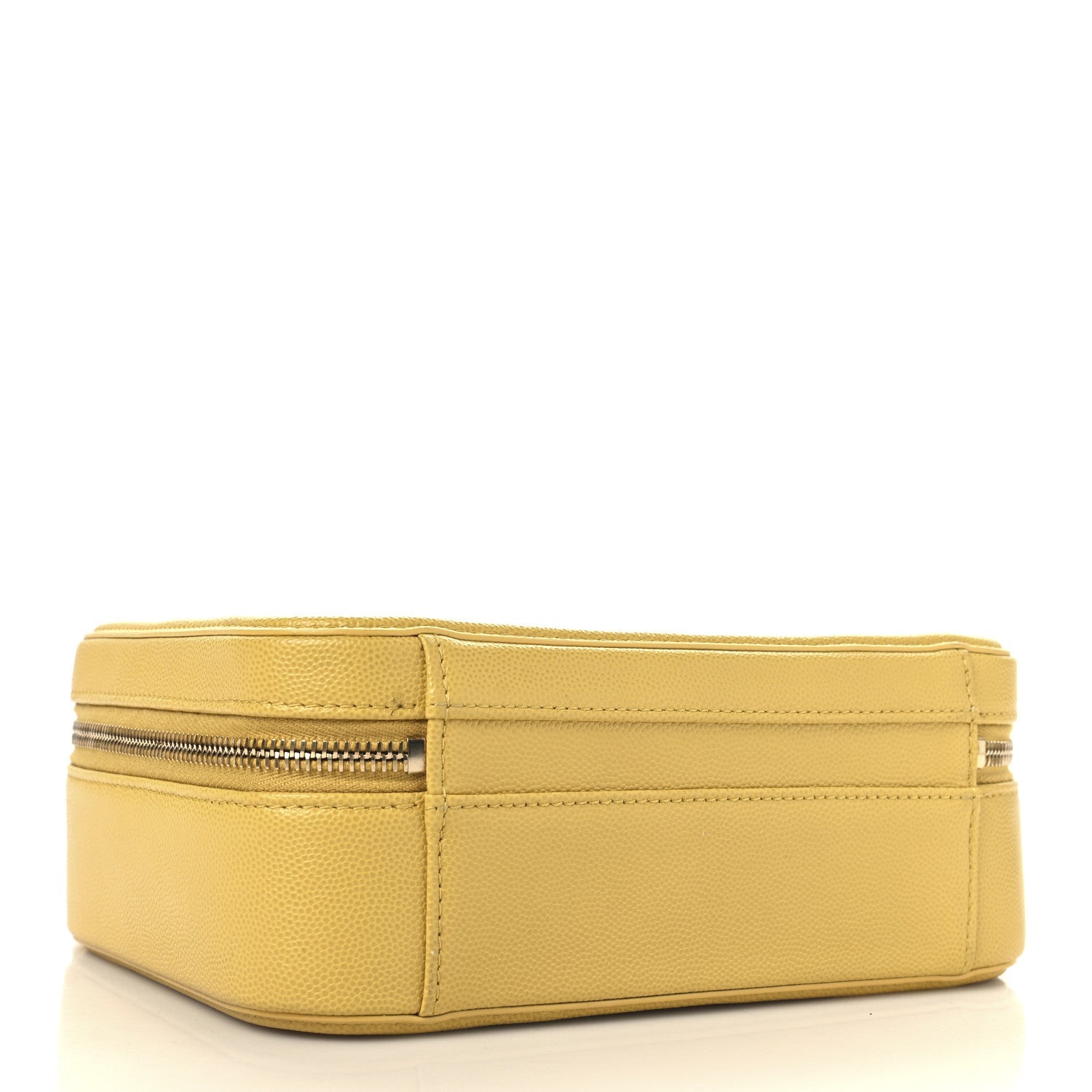 Caviar Quilted Medium CC Filigree Vanity Case Yellow