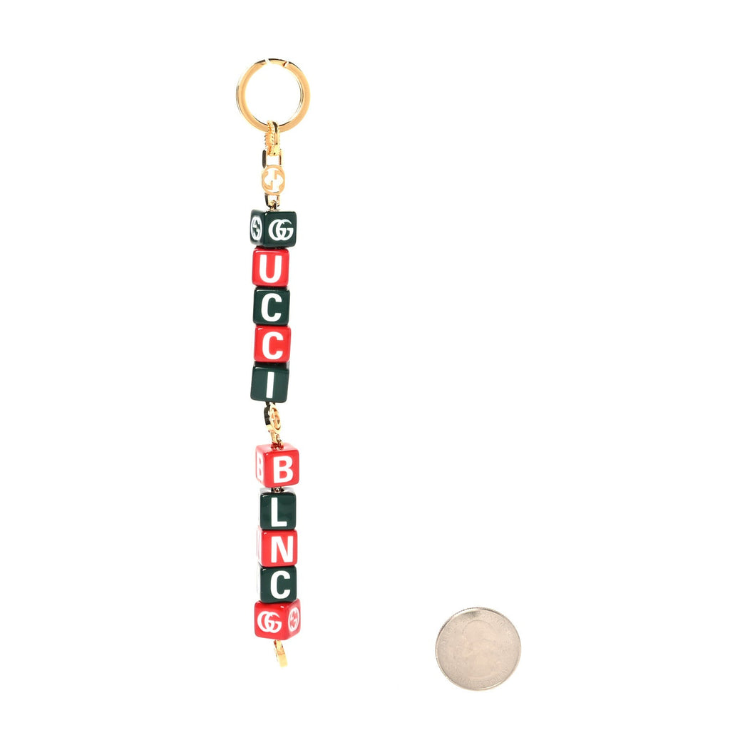 x Balenciaga The Hacker Symbol Key Chain Red White Green