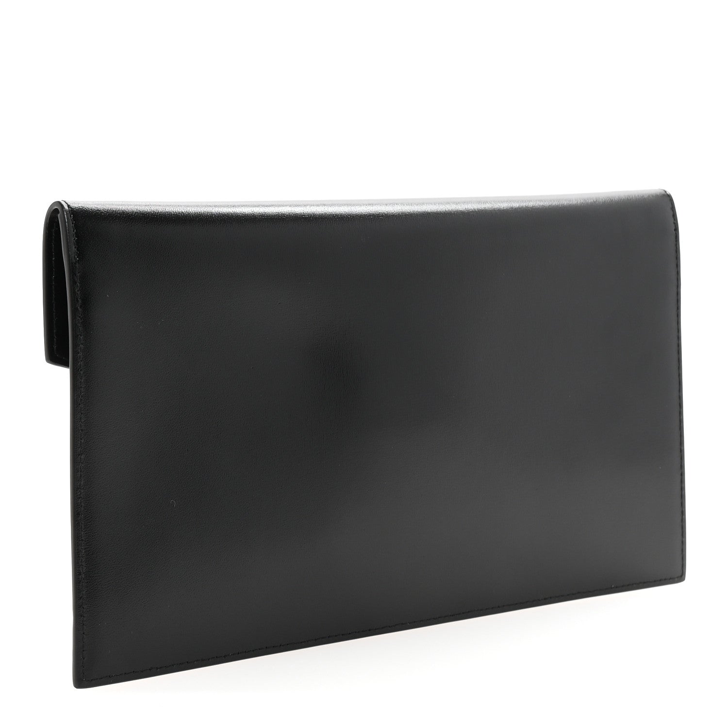 Smooth Shiny Calfskin Monogram Uptown Pouch Black