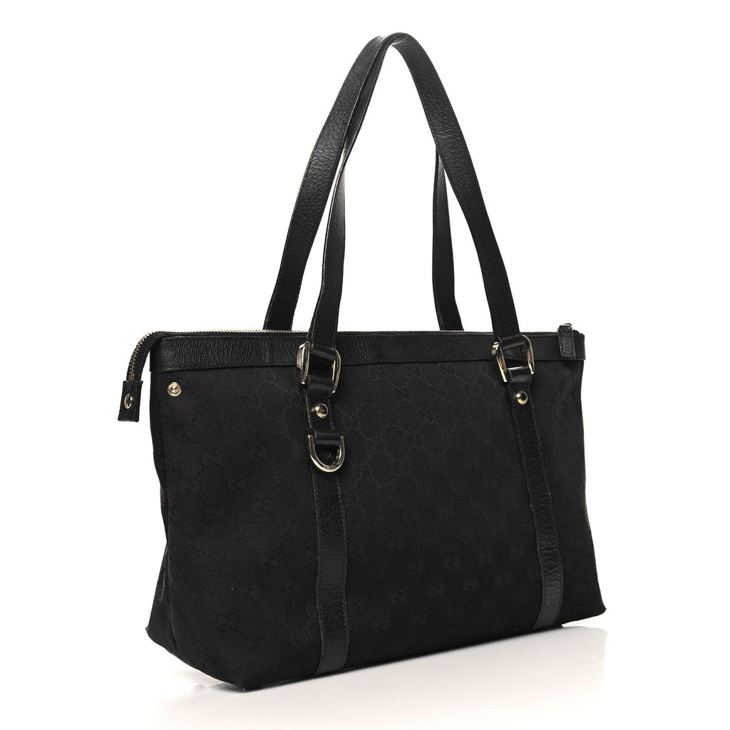 Monogram Medium Abbey Tote Black