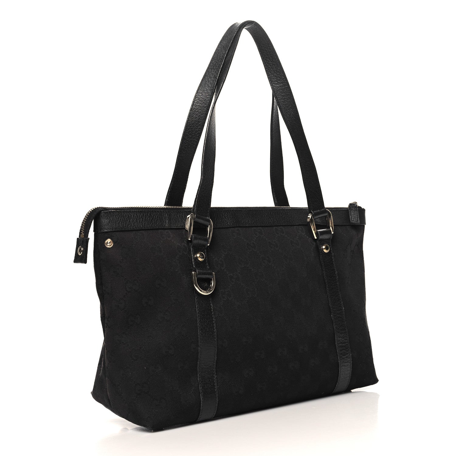 Monogram Medium Abbey Tote Black