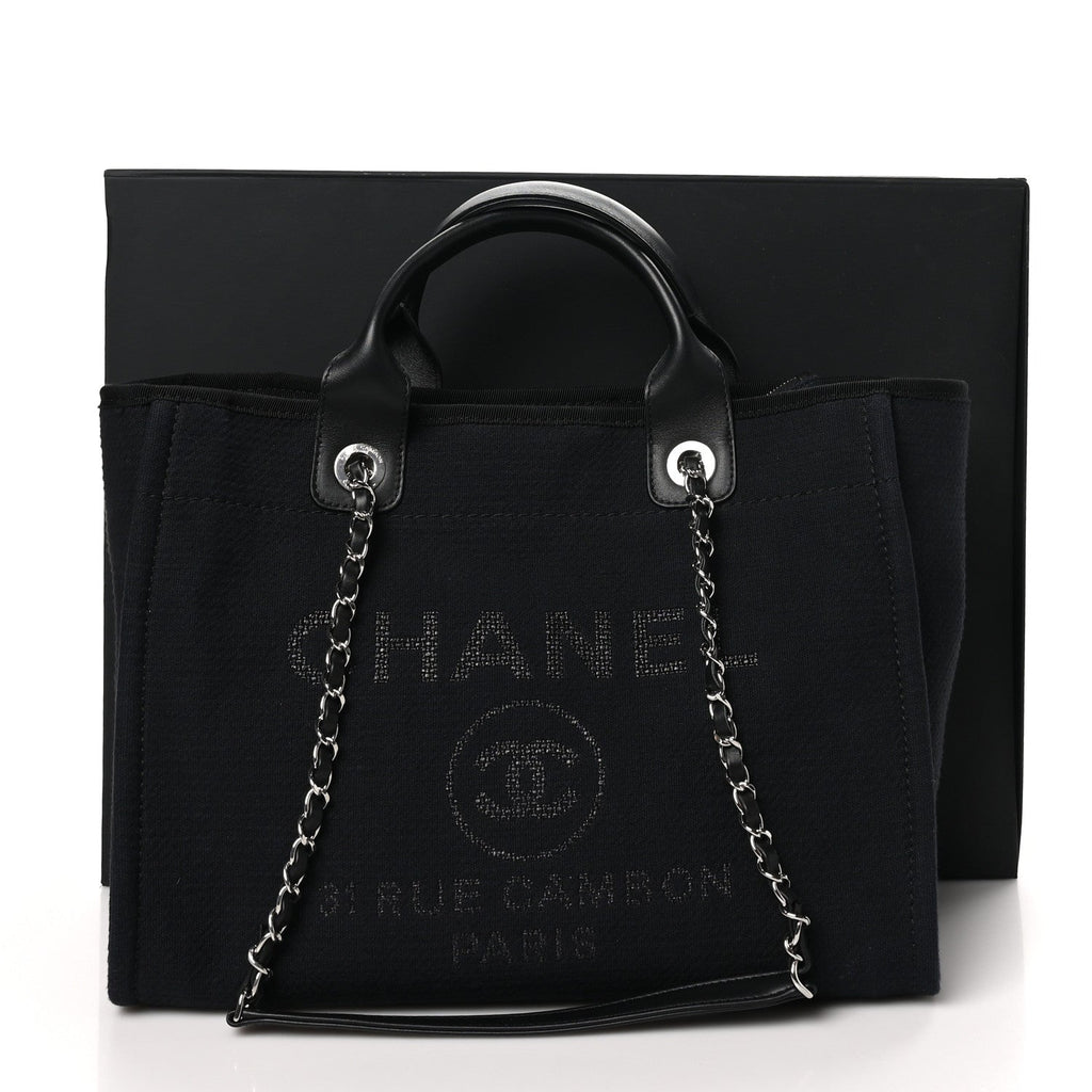Mixed Fibers Small Deauville Tote Black