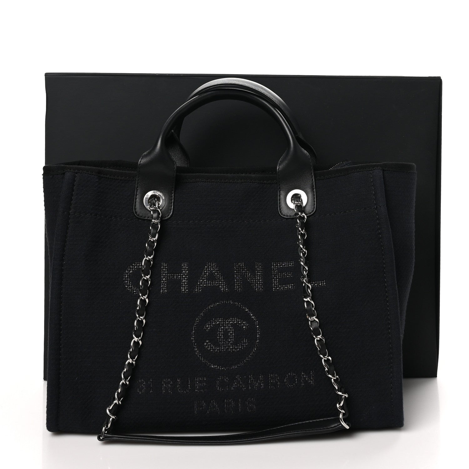 Mixed Fibers Small Deauville Tote Black