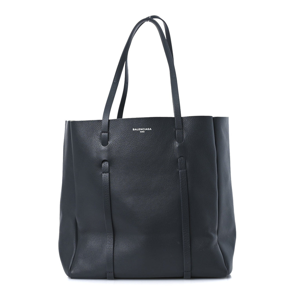 Veau Baltimore Double Sided Small Everyday Tote Gris Fossile Black