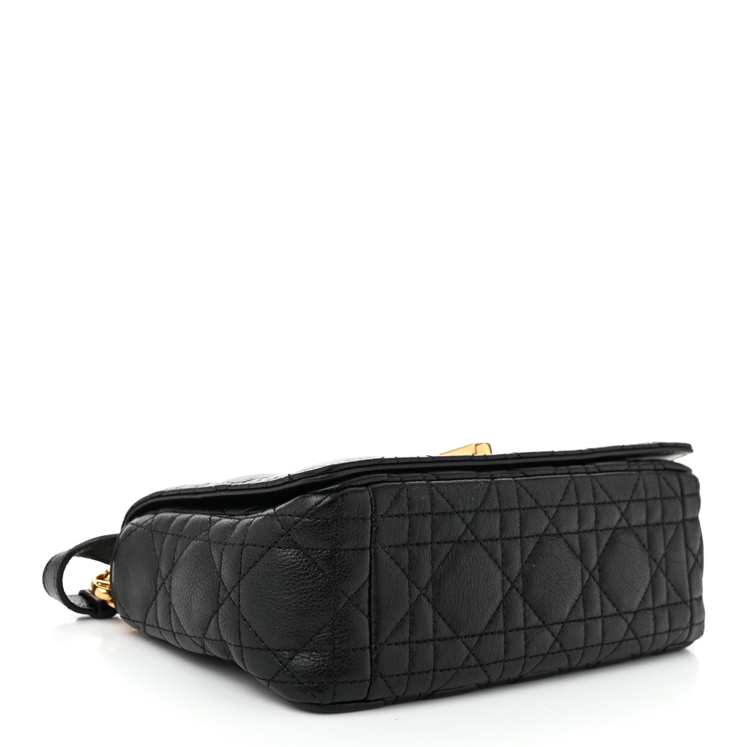 Calfskin Cannage Small Caro Bag Black