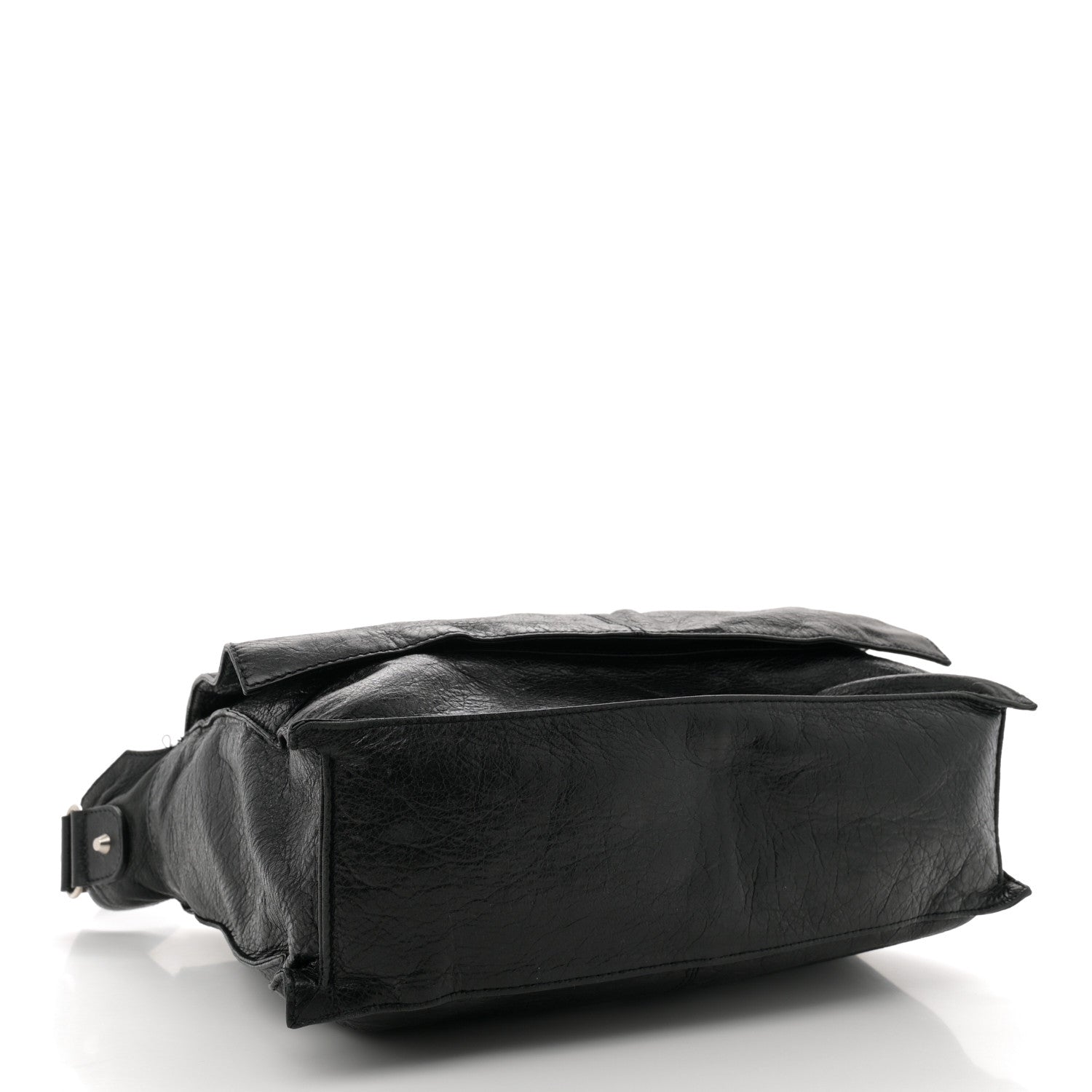 Agneau Arena Foldover Messenger Black