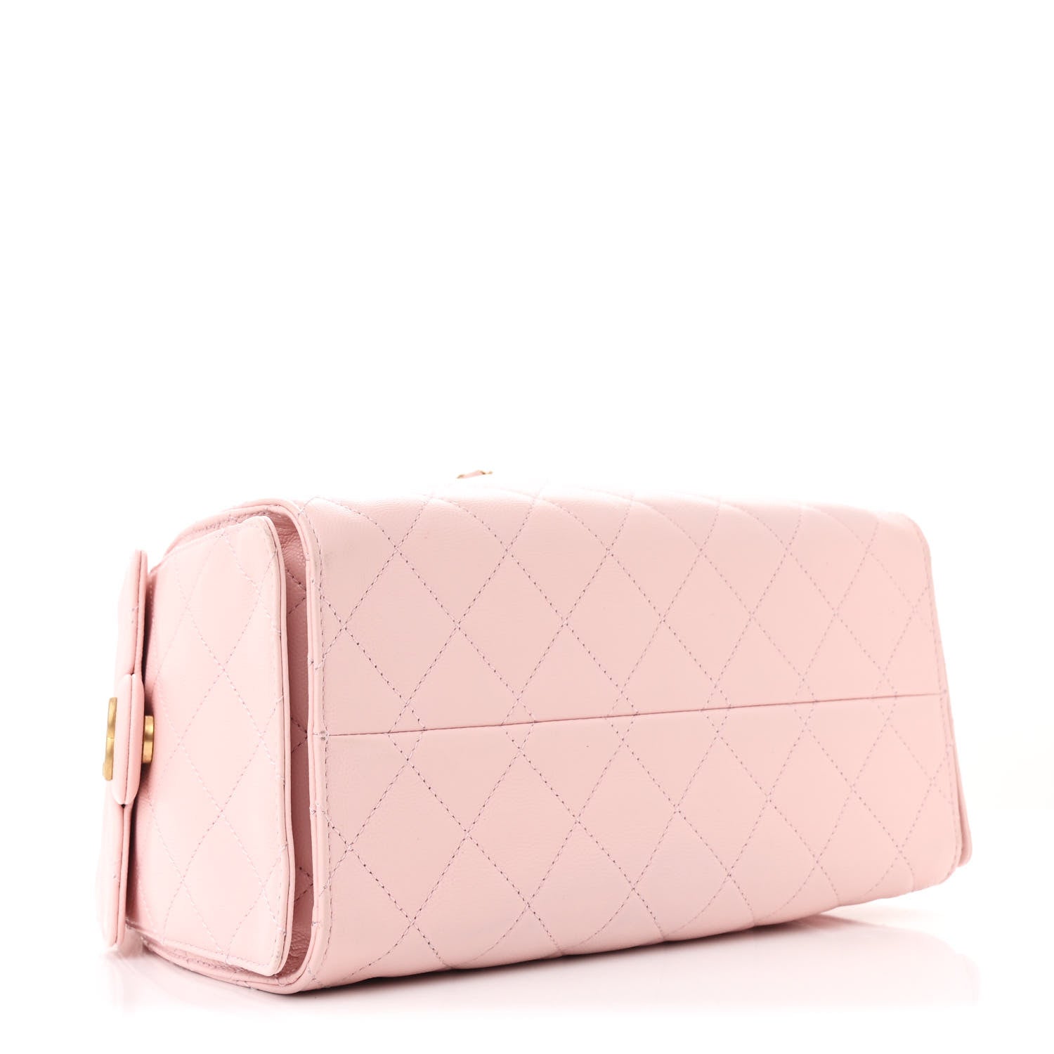 Caviar Quilted Small Chanel 25 Handbag Light Pink