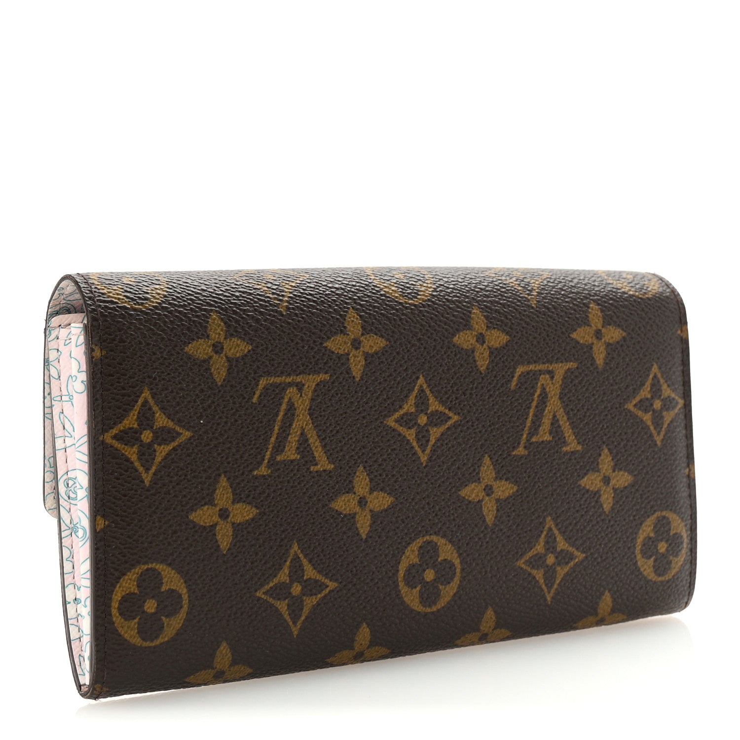 Monogram Fleuri Sarah Wallet Rose