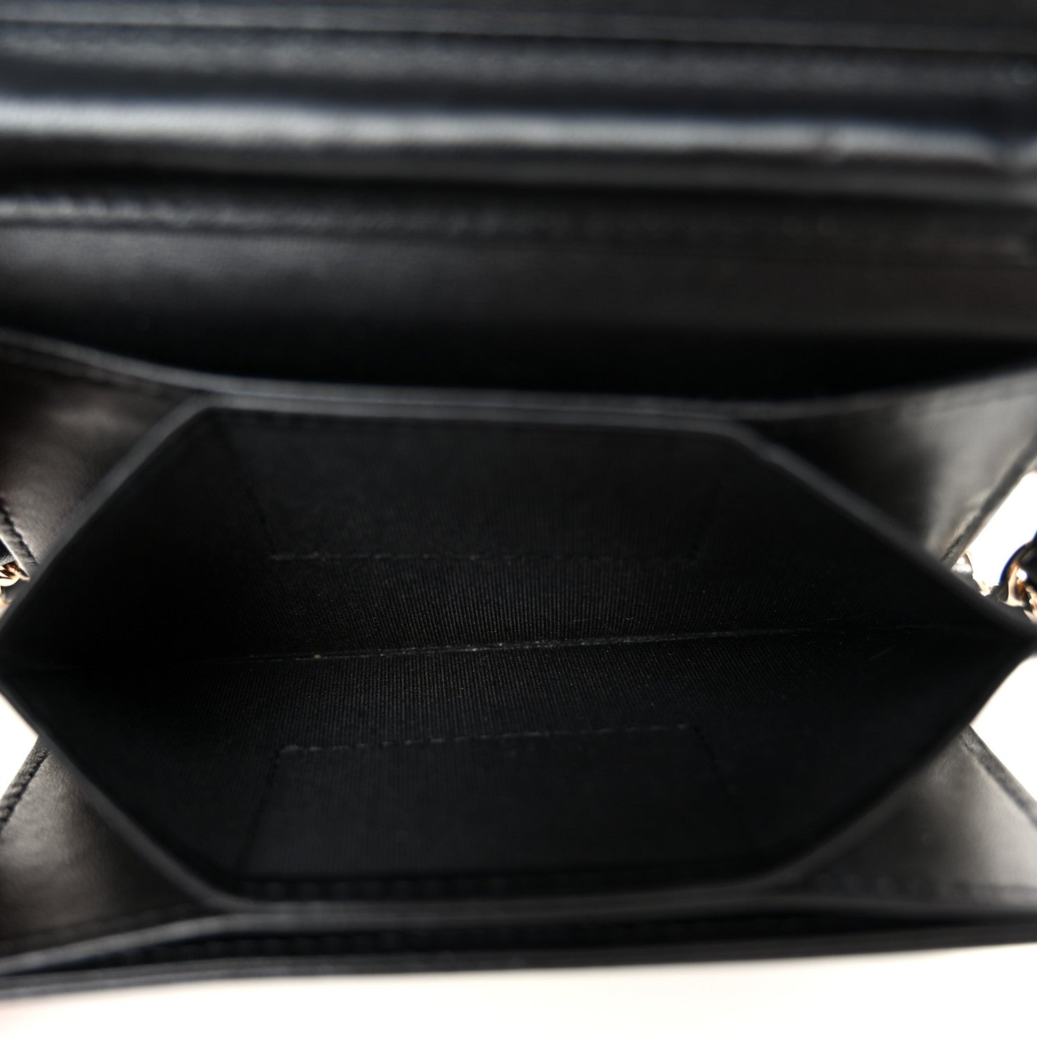Lambskin Quilted My Chanel Lady  Holder On Chain Black