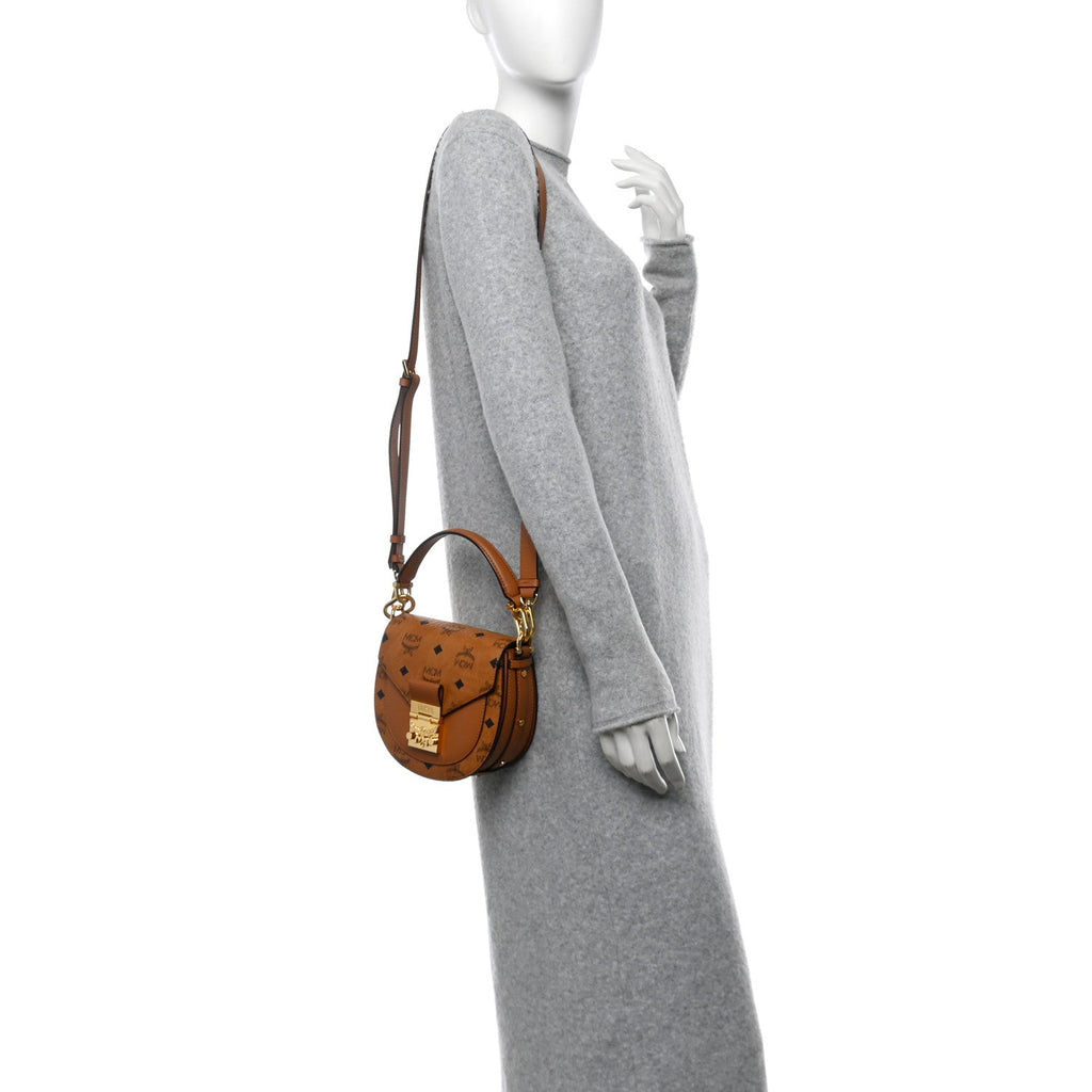 Visetos Small Patricia Saddle Bag Cognac
