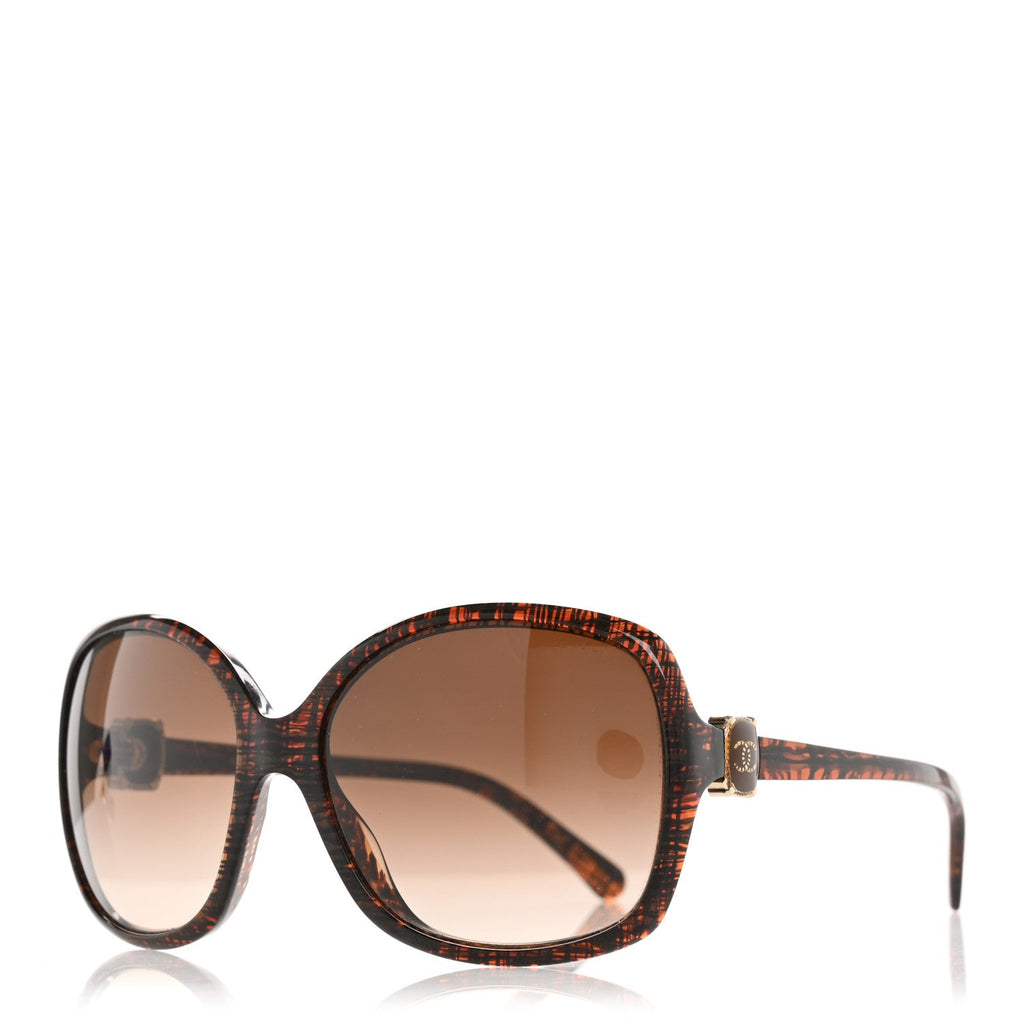 CC Tweed Effect Sunglasses 5174 Brown