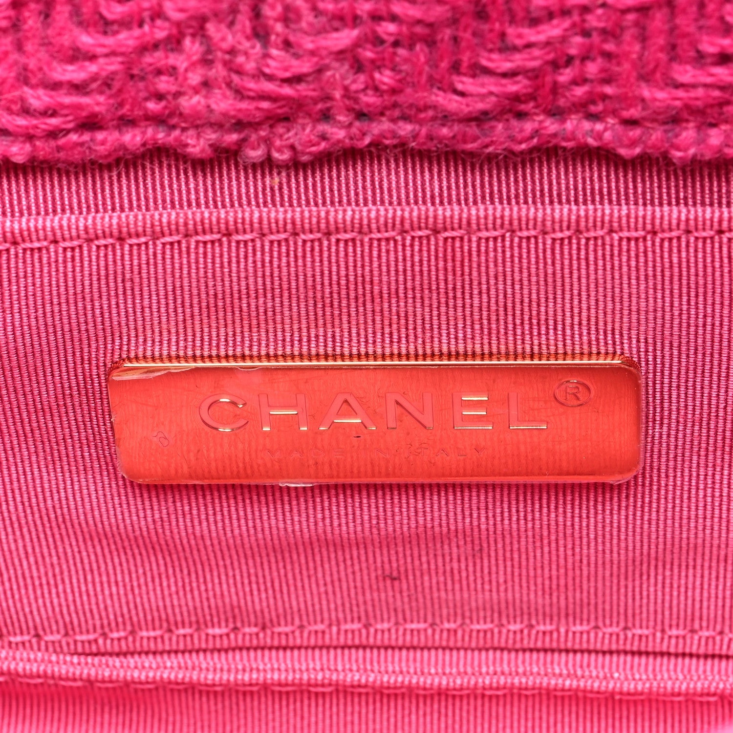 Tweed Quilted Chanel 19 Waist Bag Pink