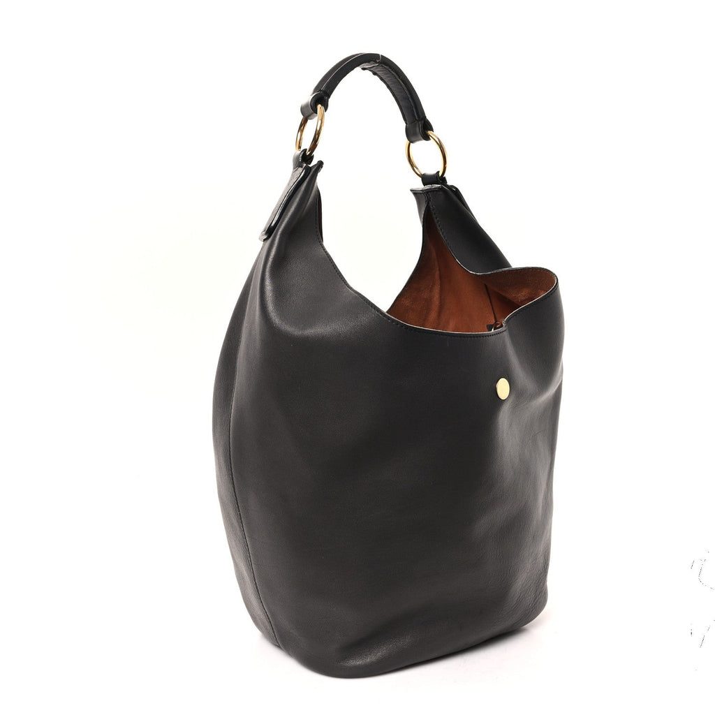 Calfskin Hobo Black