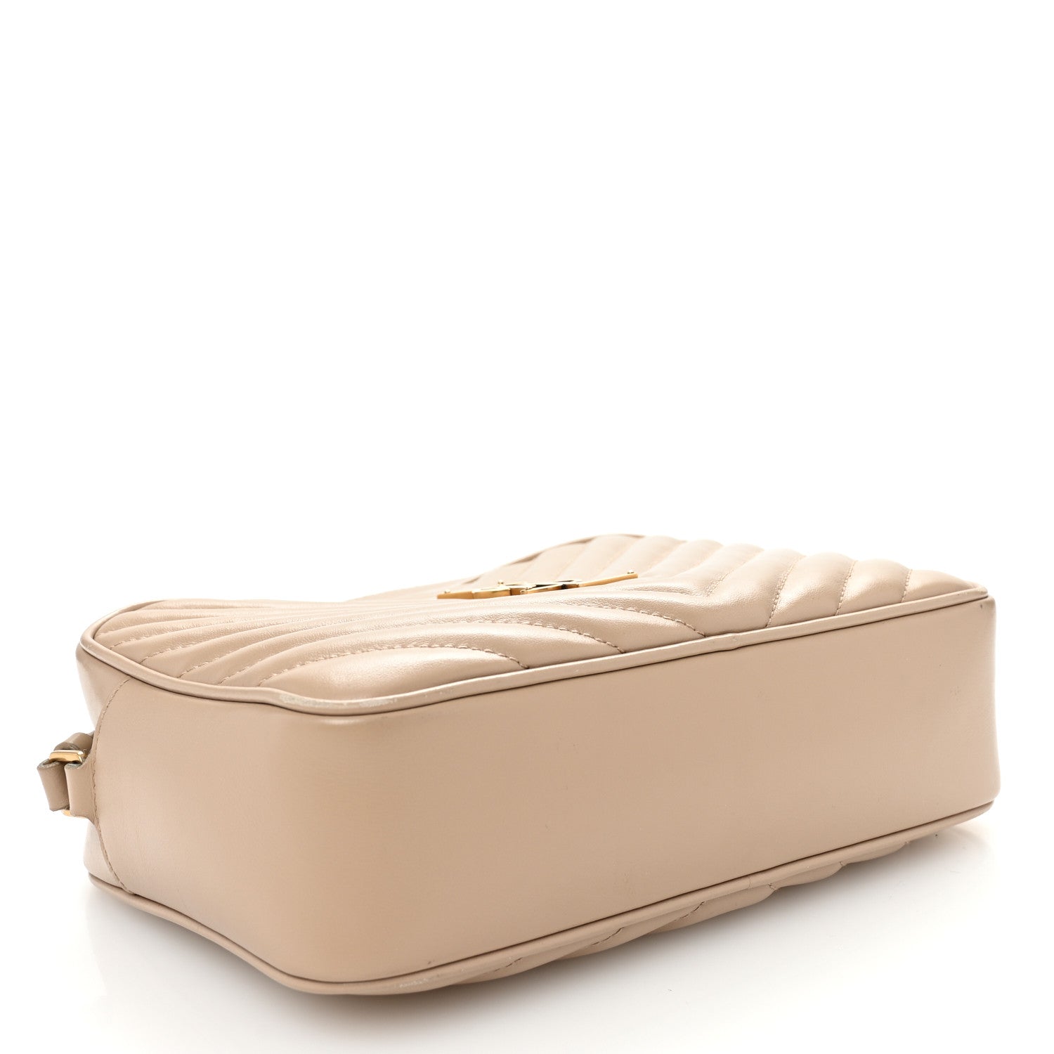 Calfskin Matelasse Monogram Lou Camera Bag Dark Beige