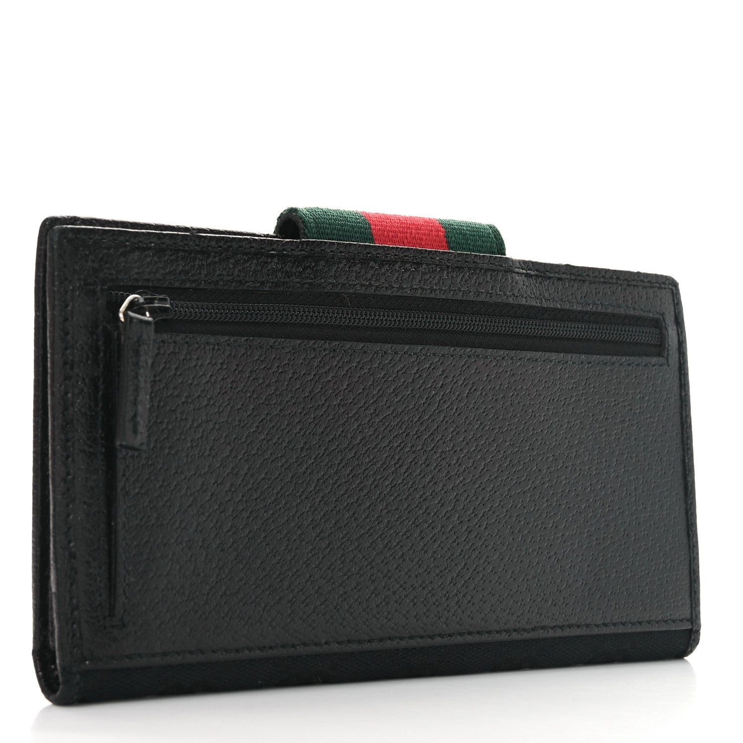 Monogram Ladies Web Continental Wallet Black
