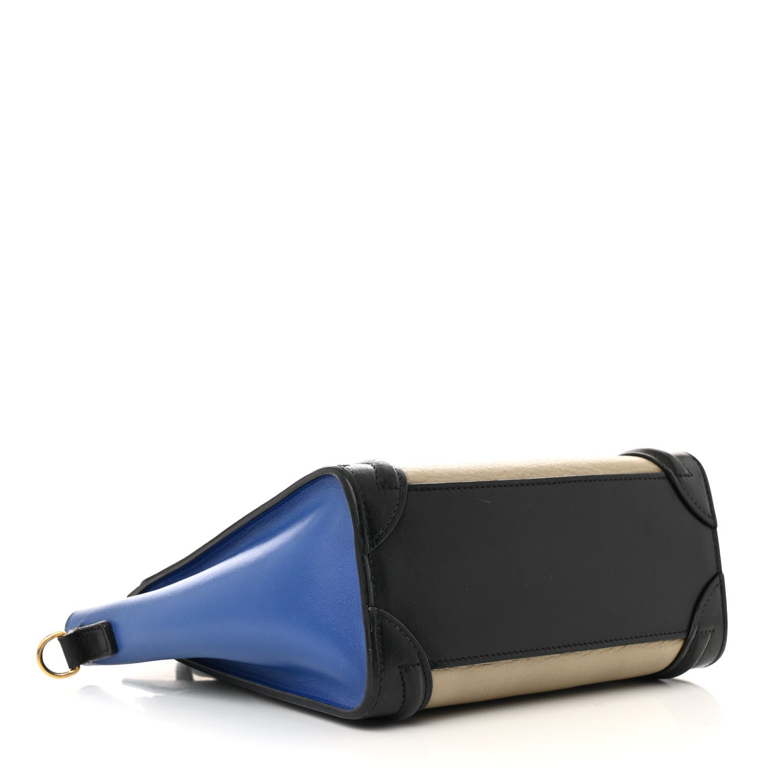 Bullhide Calfskin Nano Tri-Color Luggage Light Taupe
