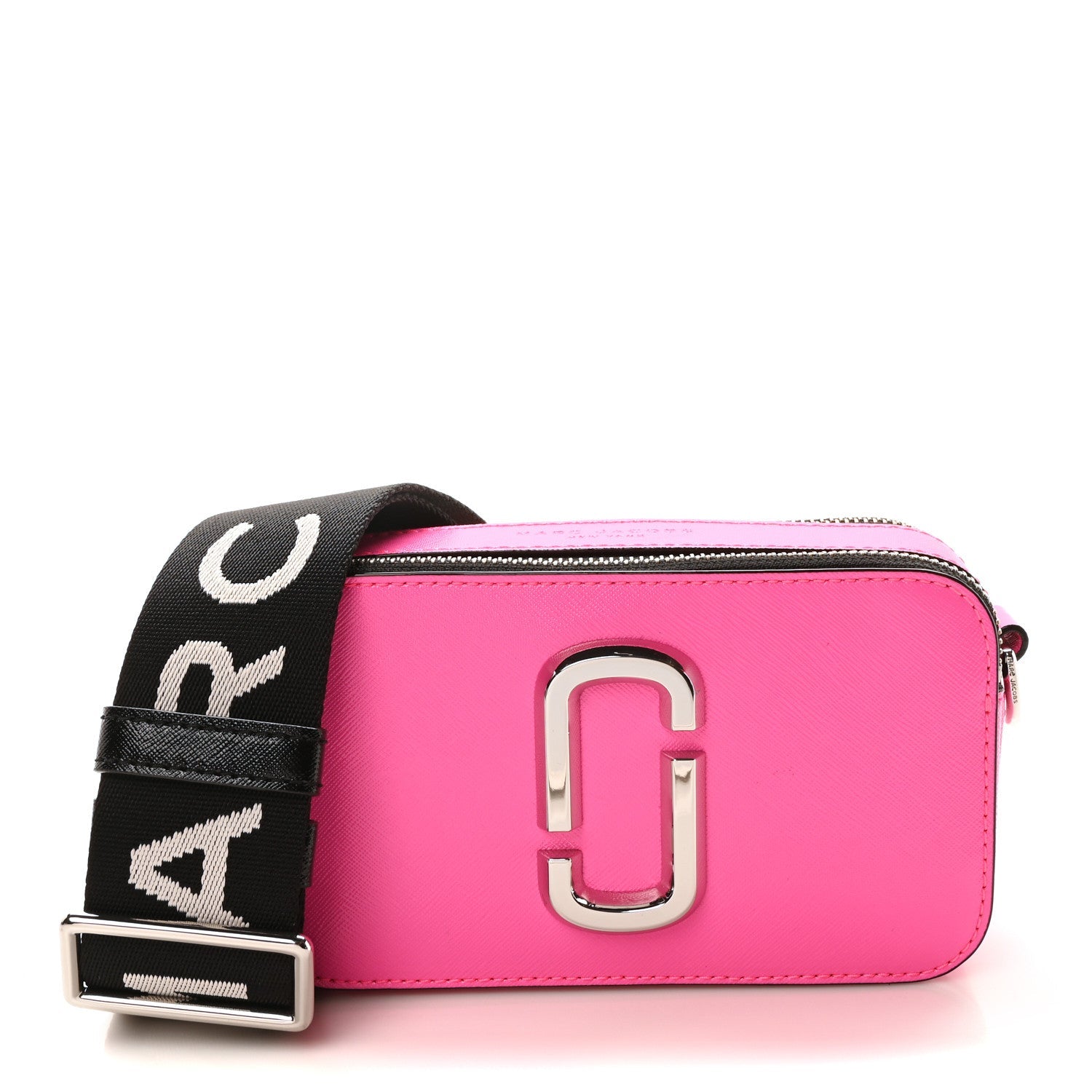 Saffiano Small Snapshot Camera Bag Bright Pink