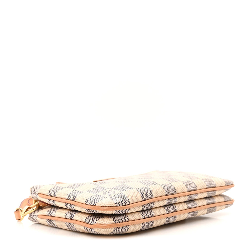 Damier Azur Double Zip Pochette