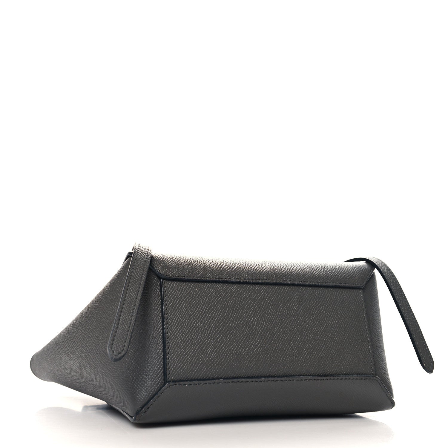 Grained Calfskin Nano Belt Bag Grey