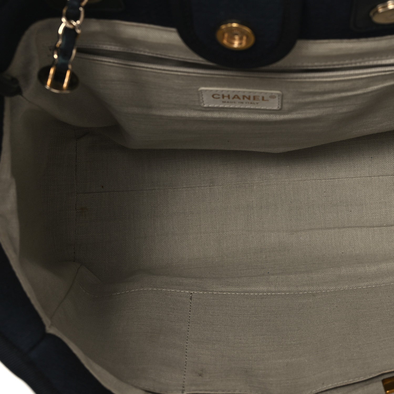 Mixed Fibers Small Deauville Tote Navy