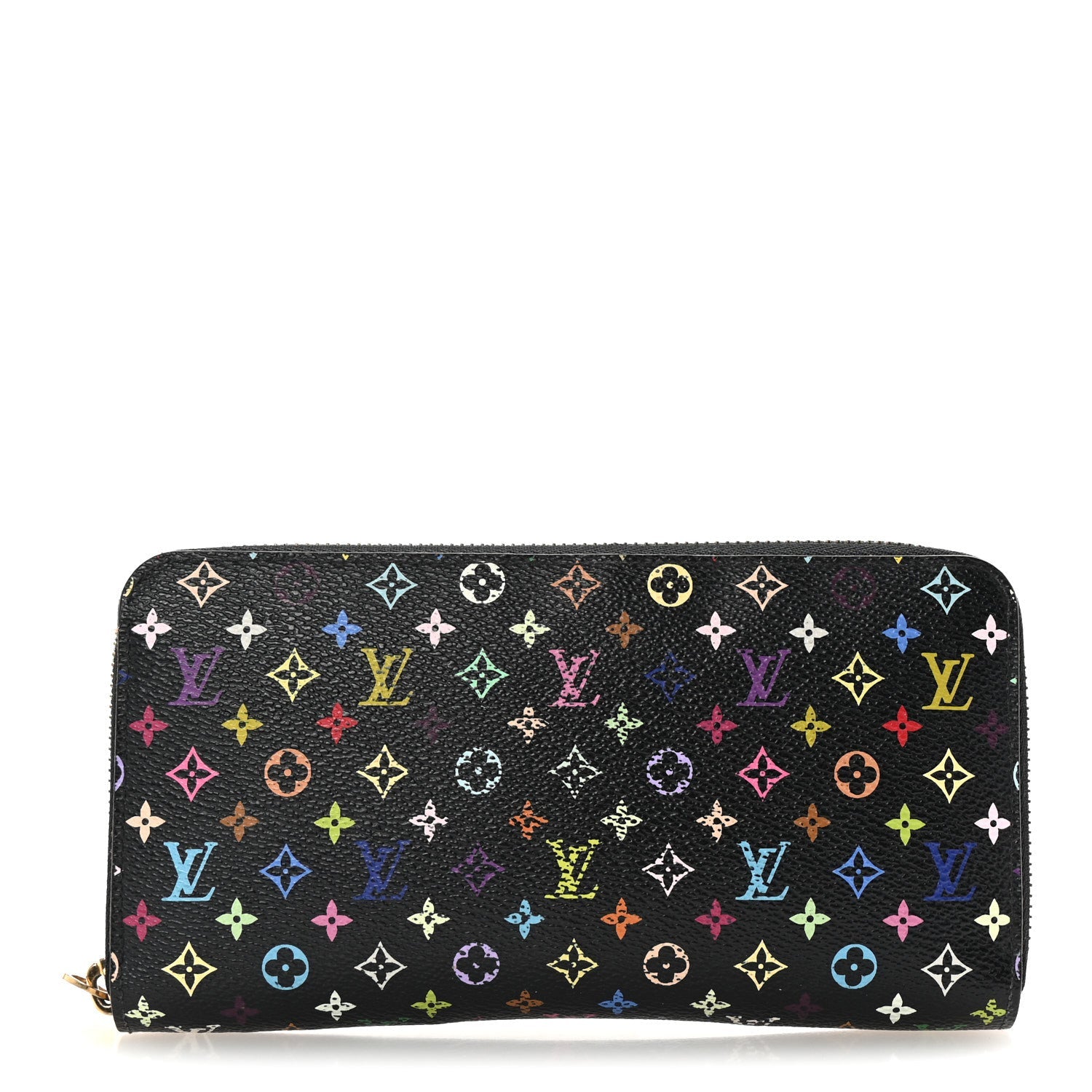 Monogram Multicolor Zippy Wallet Black Violet