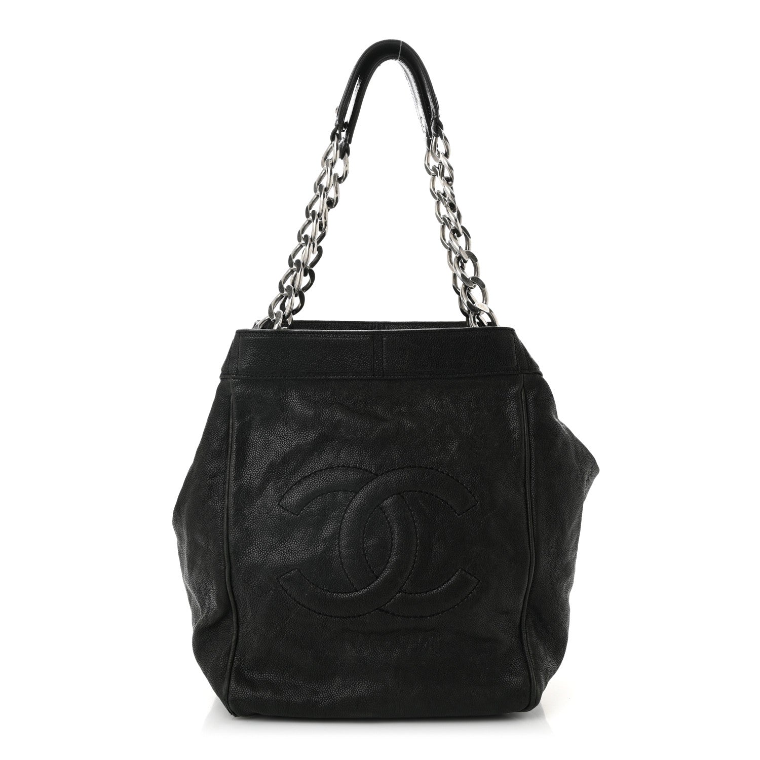 Caviar CC Shoulder Bag Black