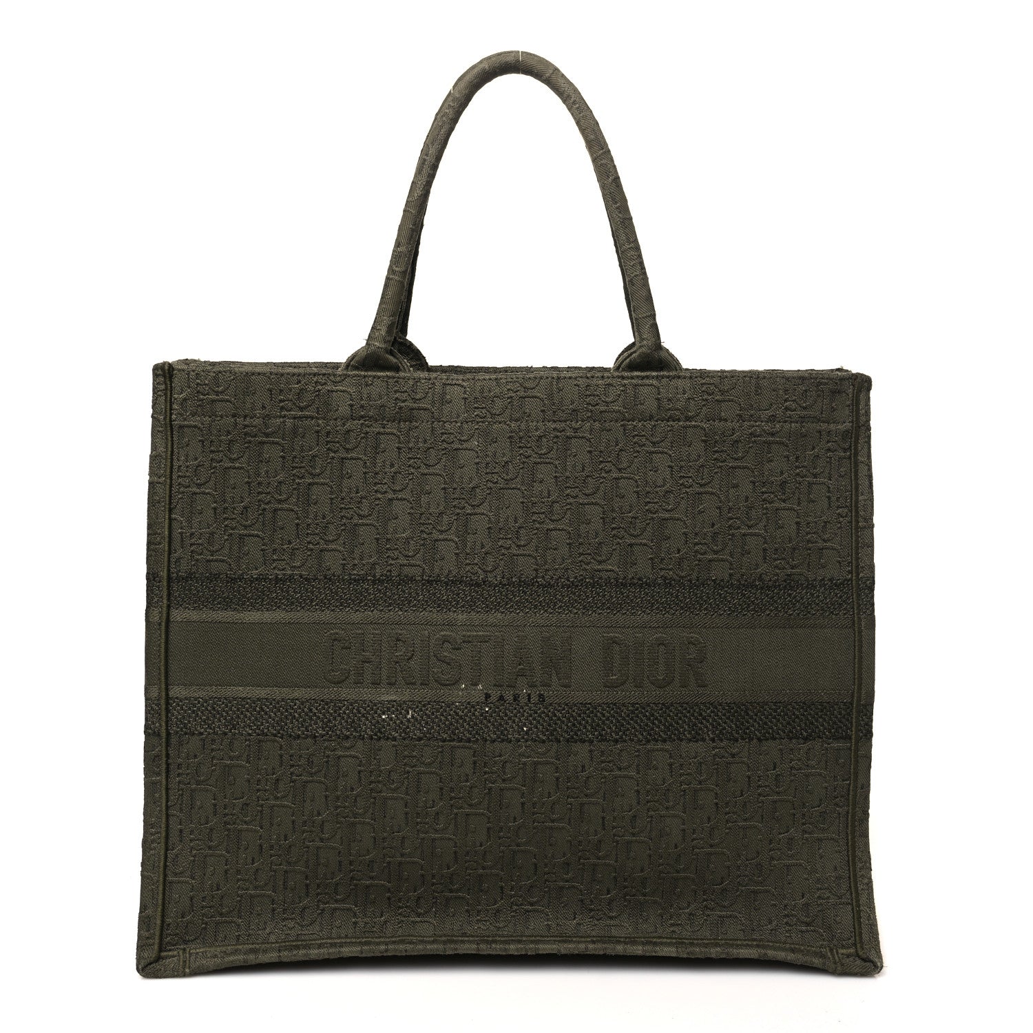 Oblique Denim Large Book Tote Green