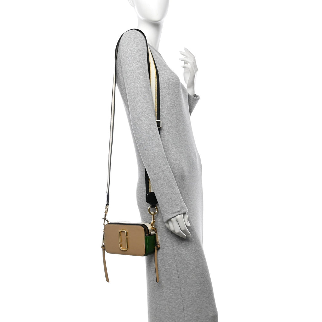 Saffiano Small Snapshot Camera Bag Sand Castle Multicolor