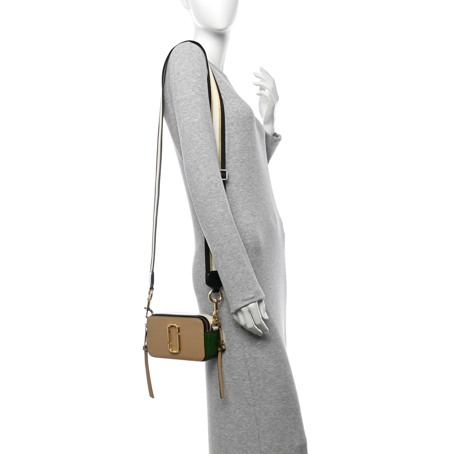 Saffiano Small Snapshot Camera Bag Sand Castle Multicolor